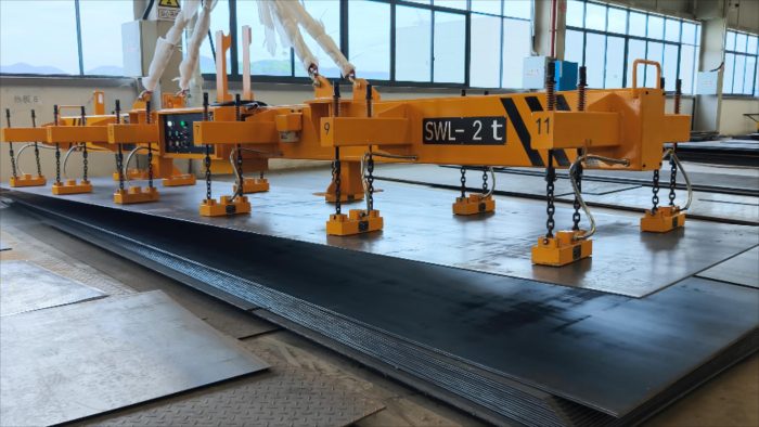 How to lift 2mm steel sheet without damage