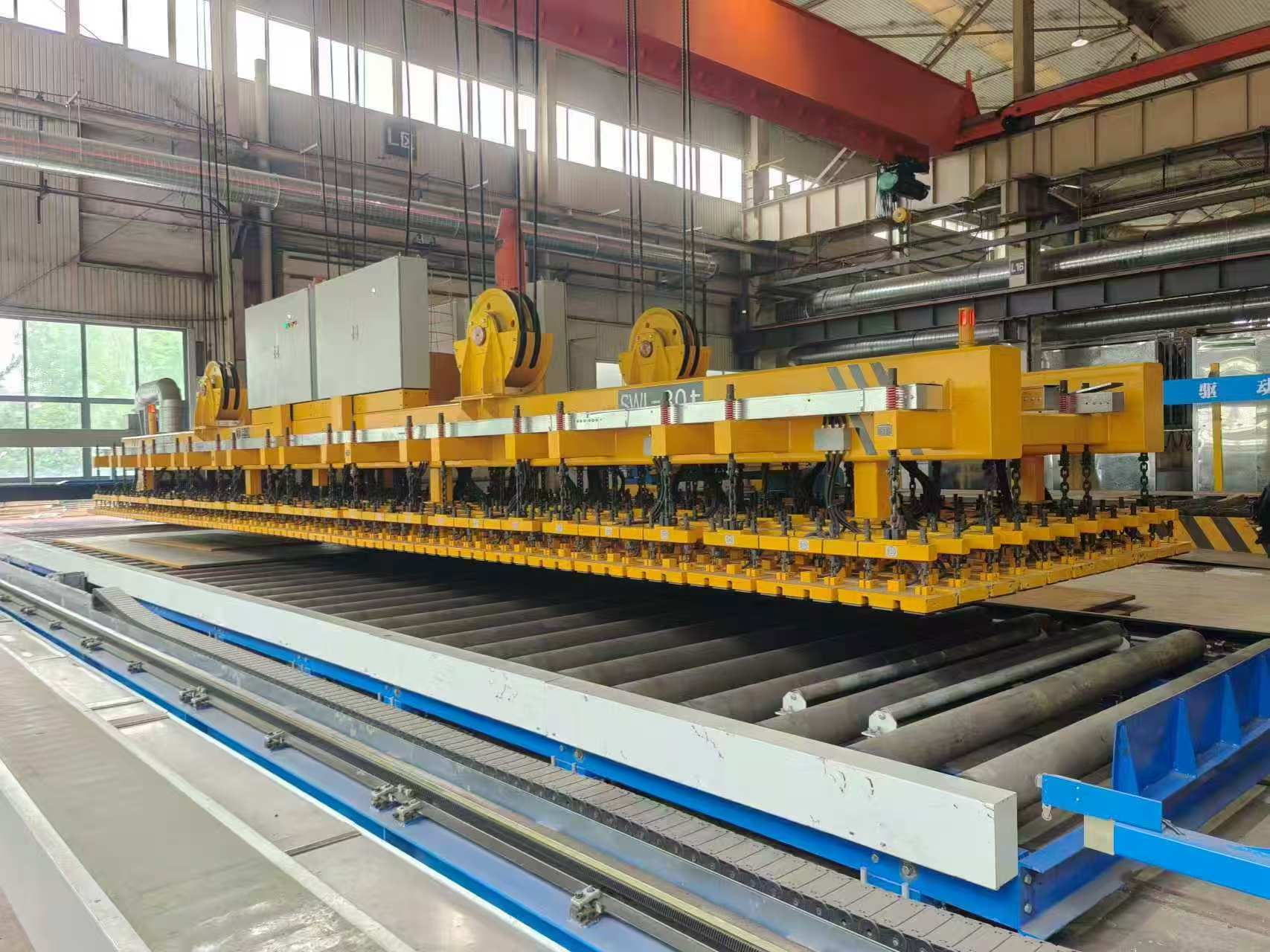lifting magnets for sheet metal for whole plate loading and all cutting parts unloading