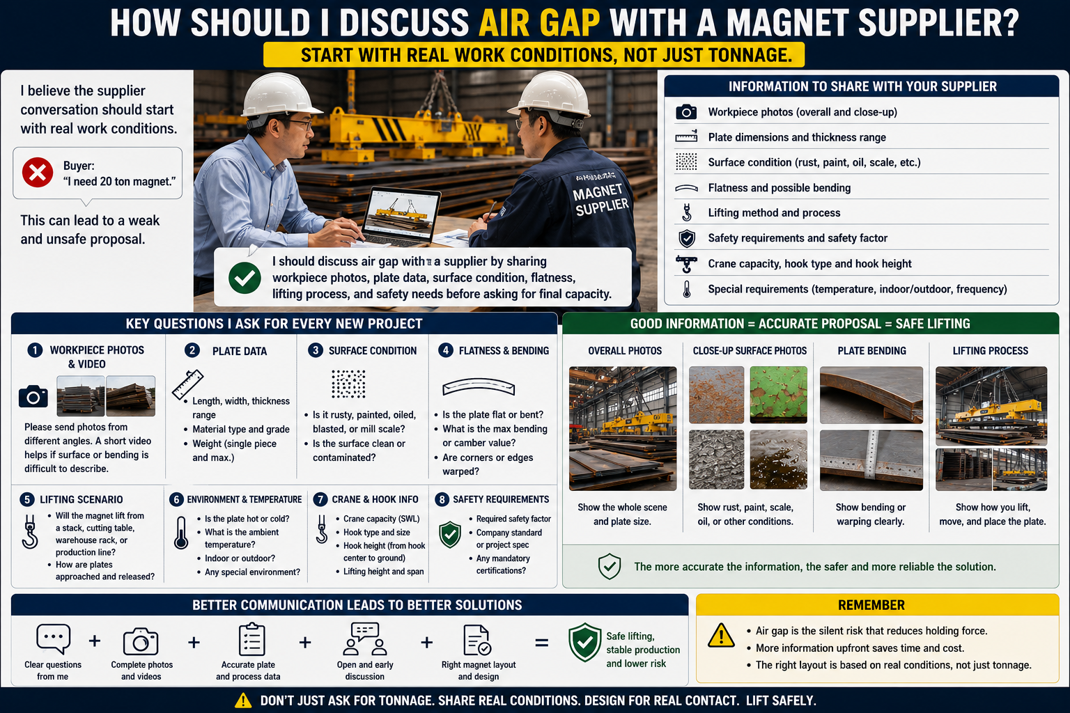 discuss air gap with magnet supplier